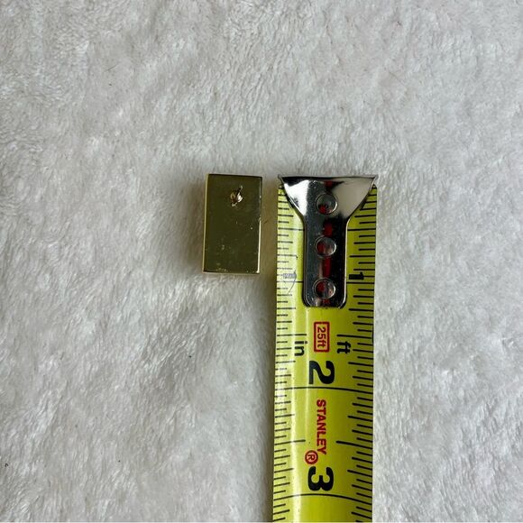 Vintage Earrings Faux Double Pearl Rectangular Post Pierced Retro 80s Gold Tone - Picture 8 of 9